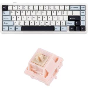 imageEPOMAKER x Aula F65 65 Wireless Mechanical Keyboard 35 PCS Nude Rosa 40gf Silent Gaming Keyboard Switches