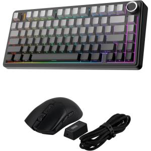 imageEPOMAKER x Aula F75 Gasket Mechanical Keyboard  Click Gaming Mouse Wireless 24GhzBluetoothTypeC