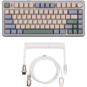 imageEPOMAKER x Aula F75 Gasket Mechanical KeyboardPuff Aviator Coiled USB Cable
