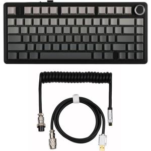 imageEPOMAKER x Aula F75 Gasket Mechanical KeyboardPuff Black Mechanical Gaming Keyboard Cable