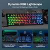imageEPOMAKER HE108 Wireless Gaming Keyboard 8K Polling amp 10000mAh SOCD amp DKS FullSized Hall Effect Keyboard with Rapid Triggering Custom Driver RGB Backlit PBT Keycap WhiteBlack