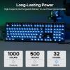 imageEPOMAKER HE108 Wireless Gaming Keyboard 8K Polling amp 10000mAh SOCD amp DKS FullSized Hall Effect Keyboard with Rapid Triggering Custom Driver RGB Backlit PBT Keycap WhiteBlack