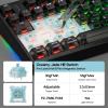 imageEPOMAKER HE108 Wireless Gaming Keyboard 8K Polling amp 10000mAh SOCD amp DKS FullSized Hall Effect Keyboard with Rapid Triggering Custom Driver RGB Backlit PBT Keycap WhiteBlack