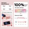 imageEPOMAKER Aula S102 PRO Membrane Gaming Keyboard with TFT Screen Volume Knob amp Number Pad BT24GUSB RGB Backlit Creamy Silicone Structure Silent Keyboard for PC GameOffice GreyPink