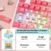 imageEPOMAKER QK108 Full Size Mechanical Keyboard with Screen amp Knob 8000mAh CreamyampThocky Gasket RGB Backlit Mac Keycap Wireless Gaming Keyboard for MacWin Pink Creamy JadePink