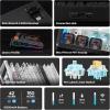 imageEPOMAKER TH108 V2 PRO Full Size Mechanical Keyboard with ScreenampKnob 10000mAh BT24Ghz Mac Modifier PBT Keycap Hot Swap RGB Gasket Wireless Gaming Keyboard for MacPC Black Creamy JadeBlack