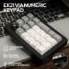 imageEPOMAKER AK820 Pro 75 Wireless Mechanical KeyboardEK21 VIA Gasket Number Pad with 1000mAh Battery