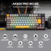 imageEPOMAKER Ajazz AK820 PRO ISOES Teclado Mecnico Inalmbrico con Pantalla amp Perilla 24GBTUSB RGB Software Personalizado Teclado Gaming de 75 Distribucin Espaola para PCMac BlackBlack