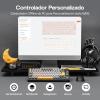 imageEPOMAKER Ajazz AK820 PRO ISOES Teclado Mecnico Inalmbrico con Pantalla amp Perilla 24GBTUSB RGB Software Personalizado Teclado Gaming de 75 Distribucin Espaola para PCMac BlackBlack