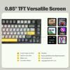 imageEPOMAKER Ajazz AK820 Pro 75 Mechanical Gaming Keyboard GasketMounted with TFT Smart Display amp Knob  Mix 18m Coiled USB Cable