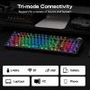 imageEPOMAKER Aula F99 MAX Wireless Mechanical Keyboard Smart Screen amp Knob 8000mAh 24GhzBT Creamy Keyboard PreLubed Switch HotSwappable RGB Backlit Custom Software BlackBlack