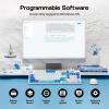 imageEPOMAKER Aula F99 MAX Wireless Mechanical Keyboard Smart Screen amp Knob 8000mAh 24GhzBT Creamy Keyboard PreLubed Switch HotSwappable RGB Backlit Custom Software BlackBlue