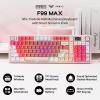 imageEPOMAKER Aula F99 MAX Wireless Mechanical Keyboard Smart Screen amp Knob 8000mAh 24GhzBT Creamy Keyboard PreLubed Switch HotSwappable RGB Backlit Custom Software BlackPink