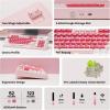 imageEPOMAKER Aula F99 MAX Wireless Mechanical Keyboard Smart Screen amp Knob 8000mAh 24GhzBT Creamy Keyboard PreLubed Switch HotSwappable RGB Backlit Custom Software BlackPink