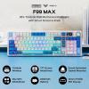 imageEPOMAKER Aula F99 MAX Wireless Mechanical Keyboard Smart Screen amp Knob 8000mAh 24GhzBT Creamy Keyboard PreLubed Switch HotSwappable RGB Backlit Custom Software BlackBlue
