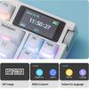 imageEPOMAKER G84 PRO Wireless Gaming Keyboard with ScreenampKnob 75 Creamy Mechanical Keyboard 8000mAh Hot Swappable Silicone Keycaps BT5024GUSBC Mode NKRO RGB Purple Creamy Jade SwitchWhite