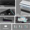 imageEPOMAKER G84 PRO Wireless Gaming Keyboard with ScreenampKnob 75 Creamy Mechanical Keyboard 8000mAh Hot Swappable Silicone Keycaps BT5024GUSBC Mode NKRO RGB Purple Creamy Jade SwitchBlack