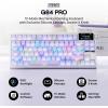 imageEPOMAKER G84 PRO Wireless Gaming Keyboard with ScreenampKnob 75 Creamy Mechanical Keyboard 8000mAh Hot Swappable Silicone Keycaps BT5024GUSBC Mode NKRO RGB Purple Creamy Jade SwitchPurple