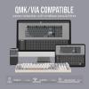imageEPOMAKER Galaxy100 QMKVIA Wireless Gaming Keyboard Marble White Switch 35 Pieces Sea Salt Silent Mechanical Keyboard Switches Set