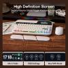 imageEPOMAKER Glyph Wireless Typewriter Retro Mechanical Keyboard Screen amp Knob amp Lever Wrist Rest Round PBT Keycap Hot Swap RGB Custom Software TopMount 75 Creamy Keyboard for PCMAC