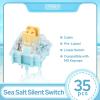 imageEPOMAKER P87 TKL Aluminum Wireless Gaming Keyboard Wisteria Linear Switch35 Pieces Sea Salt Silent Mechanical Keyboard Switches Set