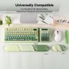 imageEPOMAKER QK108 Full Size Mechanical Keyboard with Screen amp KnobCloudGel Wrist Rest for Keyboard and Mouse
