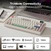 imageEPOMAKER RT82 Wireless Mechanical Keyboard with ScreenPuff Aviator Coiled USB Cable