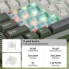 imageEPOMAKER RT85 Wireless Mechanical Keyboard with Joystick amp DIY Screen 8000mAh BTUSB24Ghz Gasket 5Layer Paddings HotSwap PBT Keycap 75 Gaming Keyboard Retro White Crystal SwitchArmy Green