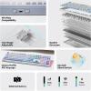 imageEPOMAKER TH108 Full Size Mechanical KeyboardGlintrix PBT Shine Through Keycaps