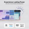 imageEPOMAKER TH108 PRO Full Size Mechanical Keyboard with Screen amp KnobPuff Aviator Coiled USB Cable