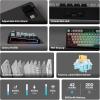 imageEPOMAKER TH80 V2 75 Wireless Mechanical Keyboard with Metal Knob 8000mAh 24GhzBTUSBC RGB Hot Swap Custom Driver PBT Keycap Wireless Gaming Keyboard for PCMac Black Creamy JadeBlack