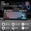 imageEPOMAKER TH80 V2 75 Wireless Mechanical Keyboard with Metal Knob 8000mAh 24GhzBTUSBC RGB Hot Swap Custom Driver PBT Keycap Wireless Gaming Keyboard for PCMac Black Creamy JadeBlack