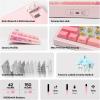 imageEPOMAKER TH80 V2 PRO Wireless Gaming Keyboard with ScreenampKnob 10000mAh 24GhzBTUSBC RGB Hot Swap Custom Driver NKRO PBT Keycap Mechanical Keyboard for PCMac White Creamy JadePink