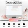 imageEPOMAKER TH80 V2 PRO Wireless Gaming Keyboard with ScreenampKnob 10000mAh 24GhzBTUSBC RGB Hot Swap Custom Driver NKRO PBT Keycap Mechanical Keyboard for PCMac White Creamy JadePink