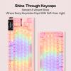 imageEPOMAKER TH99 PRO 96 Mechanical Keyboard with Screen amp KnobAegisSil Keycap Set Silicone Material