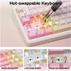 imageEPOMAKER TH99 PRO 96 Mechanical Keyboard with Screen amp KnobCloudGel Wrist Rest for Keyboard and Mouse