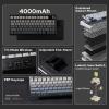 imageEPOMAKER X Aula F75 MAX Wireless Mechanical Keyboard with TFT Screen and KnobMix 18m Coiled Keyboard Cable USB C to USB A TPU Cable for Mechanical Gaming Keyboard