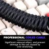 imageEPOMAKER X Aula F75 MAX Wireless Mechanical Keyboard with TFT Screen and KnobMix 18m Coiled Keyboard Cable USB C to USB A TPU Cable for Mechanical Gaming Keyboard