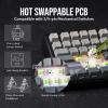 imageEPOMAKER X Aula F75 MAX Wireless Mechanical Keyboard with TFT Screen and KnobMix 18m Coiled Keyboard Cable USB C to USB A TPU Cable for Mechanical Gaming Keyboard