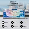 imageEPOMAKER x Aula F75 Ultra Wireless Gaming Keyboard with Knob 10000mAh Hot Swap RGB PBT Keycap Creamy Sound VIA 75 Mechanical Keyboard for WinMac Blue Pink MintBlue