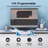 imageEPOMAKER x Aula F75 Ultra Wireless Gaming Keyboard with Knob 10000mAh Hot Swap RGB PBT Keycap Creamy Sound VIA 75 Mechanical Keyboard for WinMac Blue Pink MintBlue