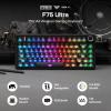 imageEPOMAKER x Aula F75 Ultra Wireless Gaming Keyboard with Knob 10000mAh Hot Swap RGB PBT Keycap Creamy Sound VIA 75 Mechanical Keyboard for WinMac Blue Pink MintBlack