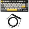 imageEPOMAKER Ajazz AK820 Pro 75 Mechanical Gaming Keyboard GasketMounted with TFT Smart Display amp Knob  Mix 18m Coiled USB Cable