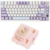 imageEPOMAKER Ajazz AK820 Pro 75 Mechanical Gaming Keyboard GasketMounted with TFT Smart Display amp Knob 82 Keys Nude Rosa Silent Switches USBC 24GHz RGB Backlighting