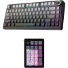 imageEPOMAKER F75 Gasket Mechanical KeyboardEK21 VIA Gasket Number Pad with 1000mAh Battery