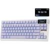 imageEPOMAKER G84 PRO Wireless Gaming Keyboard with ScreenampKnob 75 Creamy Mechanical Keyboard 8000mAh Hot Swappable Silicone Keycaps BT5024GUSBC Mode NKRO RGB Purple Creamy Jade SwitchPurple