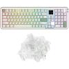 imageEPOMAKER RT100 PRO Wireless Gaming Keyboard with 154 ScreenampKnobCrystal Tactile Silent Mechanical Keyboard Switches Set