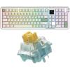 imageEPOMAKER RT100 PRO Wireless Gaming Keyboard with 154 ScreenampKnobSea Salt V3 Silent Mechanical Keyboard Switches Set