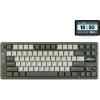 imageEPOMAKER RT85 Wireless Mechanical Keyboard with Joystick amp DIY Screen 8000mAh BTUSB24Ghz Gasket 5Layer Paddings HotSwap PBT Keycap 75 Gaming Keyboard Retro White Crystal SwitchArmy Green