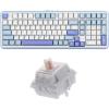imageEPOMAKER TH99 TriMode Wireless Mechanical Keyboard with 8000mAh BatteryCream Marble 47gf Gaming Keyboard Switches